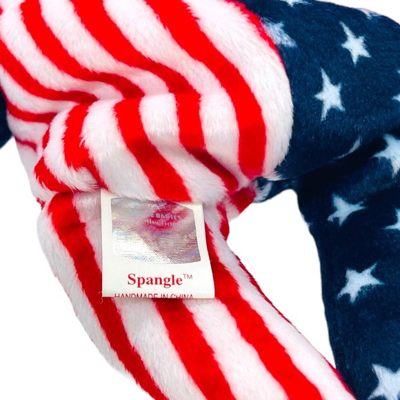 TY Beanie Babies Baby 1999 Pink Face SPANGLE the American Bear RETIRED - Picture 6 of 10